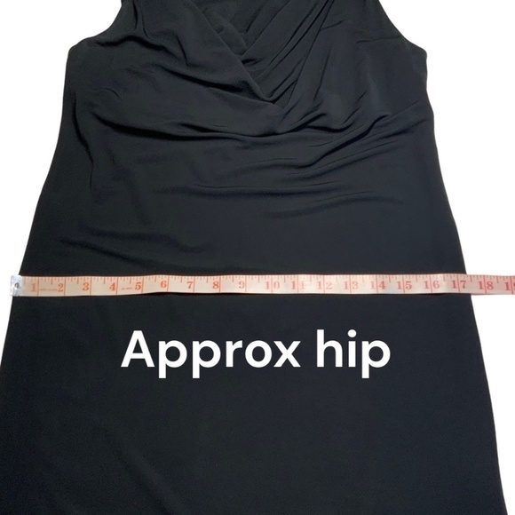 HAUTE HIPPIE 100% Rayon Jersey Knit Black Sleeveless Cowl Neck Mini Dress Sz S - Picture 7 of 11